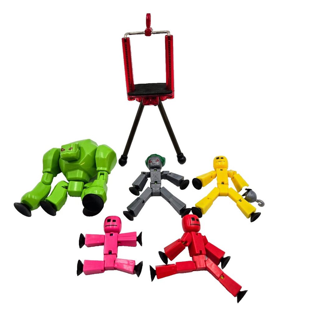 Stikbot Zing Mega Monsters Green Gigantus Giggles The Clown Animation Lot With 5